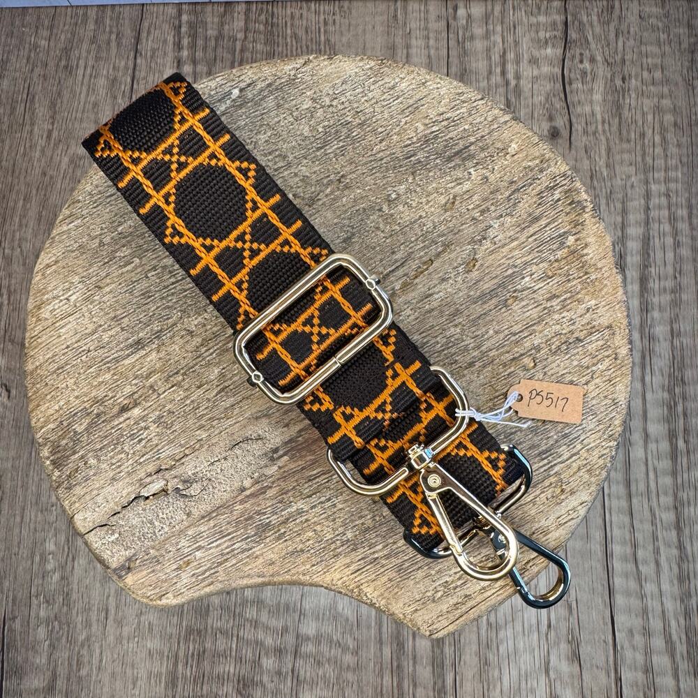 Chocolate Brown Purse Strap FAST SHIP Autumn Bag Strap Crossbody Guitar Strap